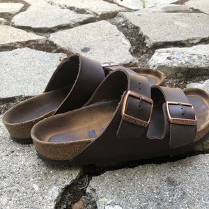 Birkenstock Arizona soft footbed sandals brown